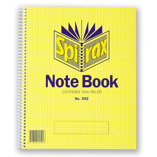 Picture of SPIRAX 592 NOTEBOOK 222X178MM 120 PAGE S