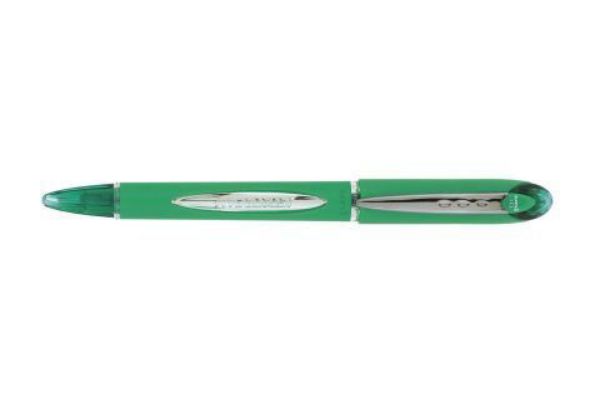 Picture of UNI JETSTREAM GREEN MEDIUM ROLLERBALL PEN CAPPED