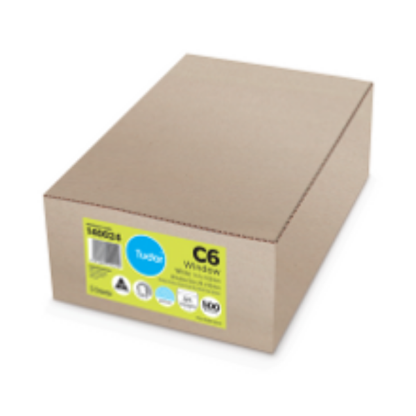 Picture of TUDOR C6 WINDOW FACE ENVELOPES BOX 500