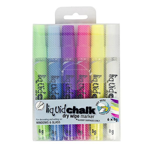 Picture of TEXTA LIQUID CHALK DRY WIPE ASSTD WALLET
