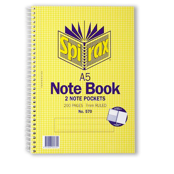 Picture of SPIRAX 570 NOTEBOOK A5 200 PAGE S/O