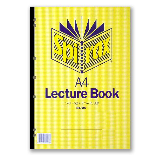 Picture of SPIRAX 907 LECTURE PAD A4 140 PAGE S/O