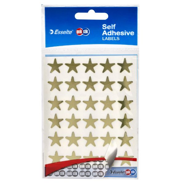 Picture of QUIKSTIK LABELS GOLD STAR SMALL