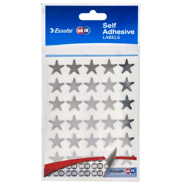 Picture of QUIKSTIK LABELS SILVER STAR SMALL