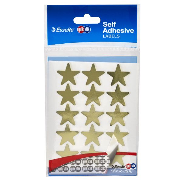 Picture of QUIKSTIK LABELS GOLD STAR LARGE