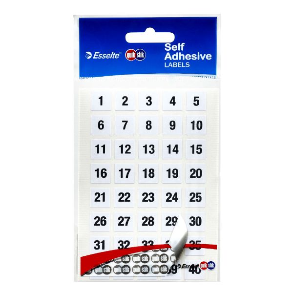 Picture of QUIKSTIK LABELS NUMBERS