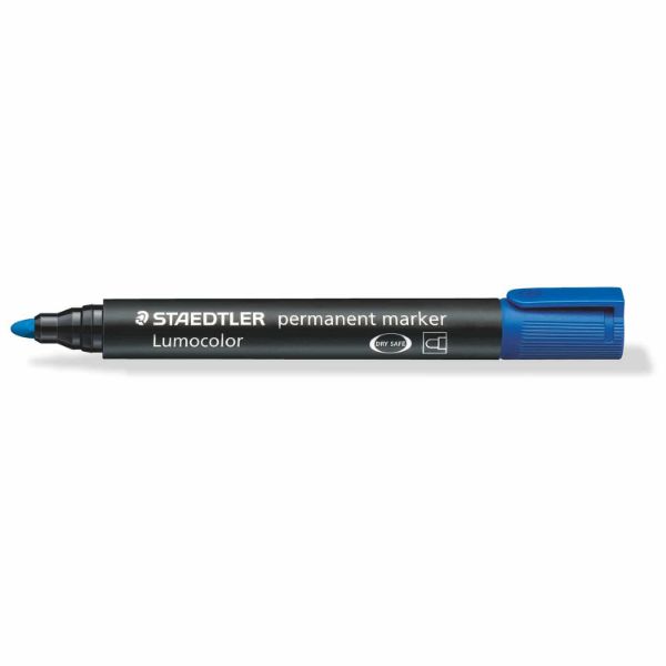 Picture of LUMOCOLOR BLUE BOX 10 PERMANENT MARKER BULLET