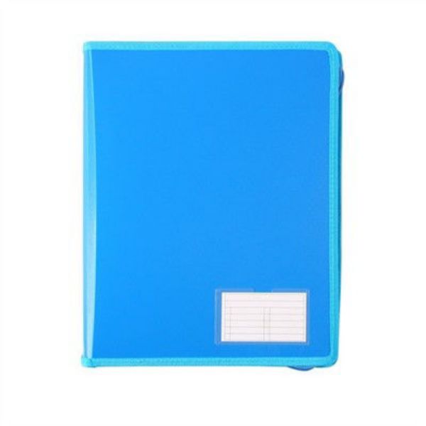 Picture of BANTEX ZIPPER BINDER 2D 25MM A4 BLUEBERRY
