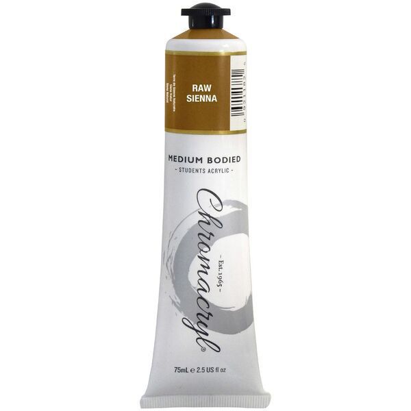 Picture of PAINT CHROMACRYL 75ML ACRYLIC RAW SIENNA