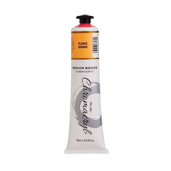 Picture of PAINT CHROMACRYL 75ML ACRYLIC FLUORO ORG