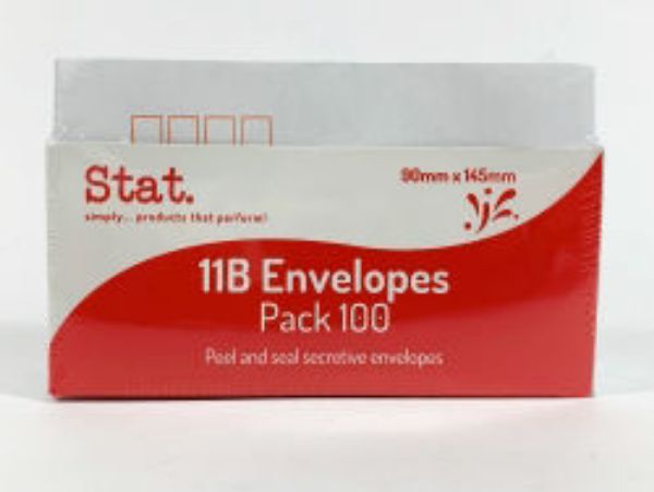 Picture of ENVELOPE STAT 11B SECRET PEEL/SEAL PK100
