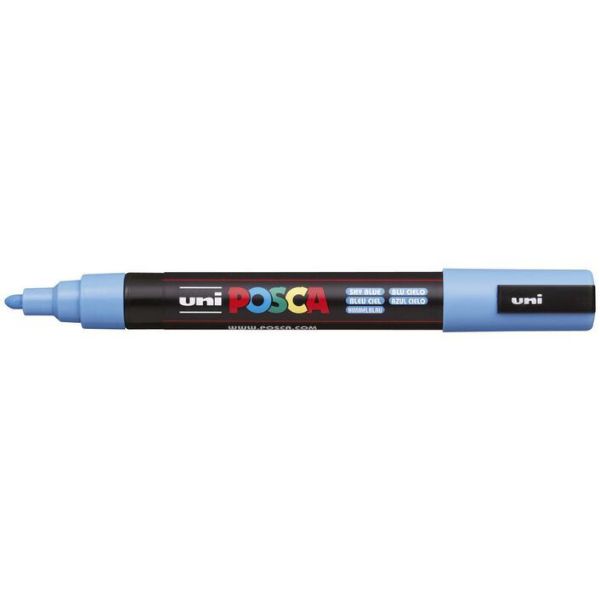 Picture of MARKER UNI POSCA PC5M BULLET SKY BLU