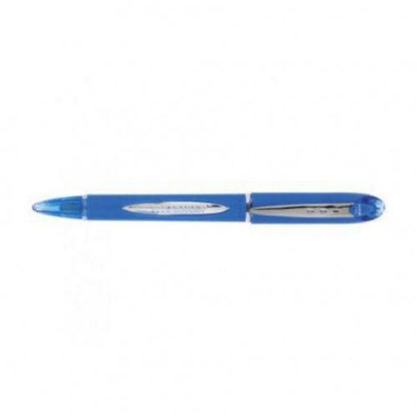 Picture of UNI JETSTREAM LIGHT BLUE MEDIUM ROLLERBALL PEN CAPPED