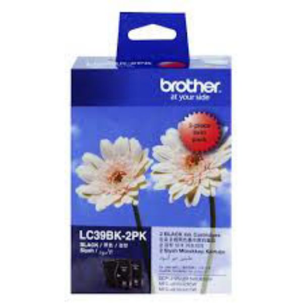 Picture of Brother LC39 Black Twin Pack
