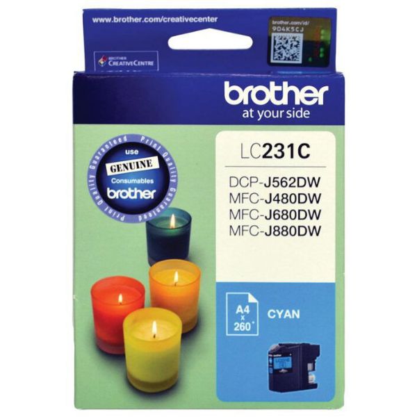 Picture of Brother 231 Cyan Ink