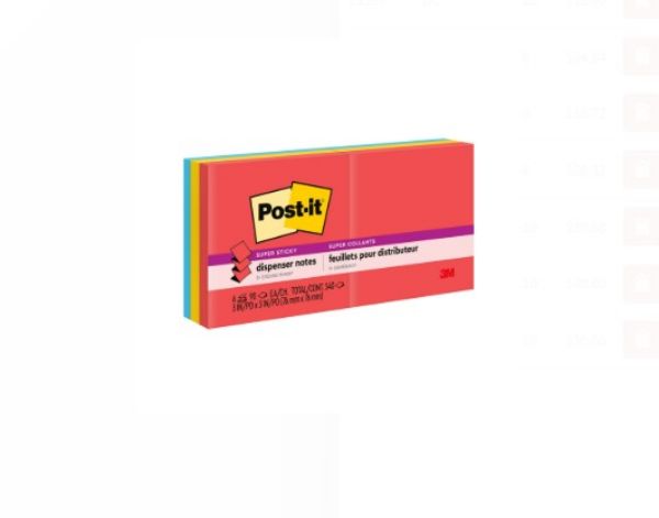 Picture of NOTES SUPER STICKY POST-IT 76x76MM