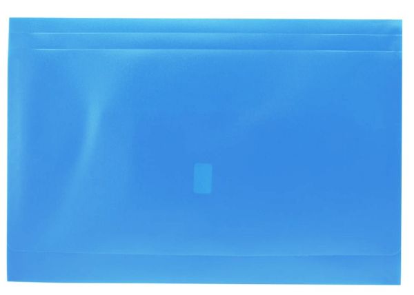Picture of DOCUMENT WALLET STAT F/C PP - BLUE