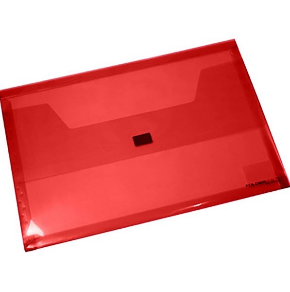 Picture of DOCUMENT WALLET STAT F/C PP - RED