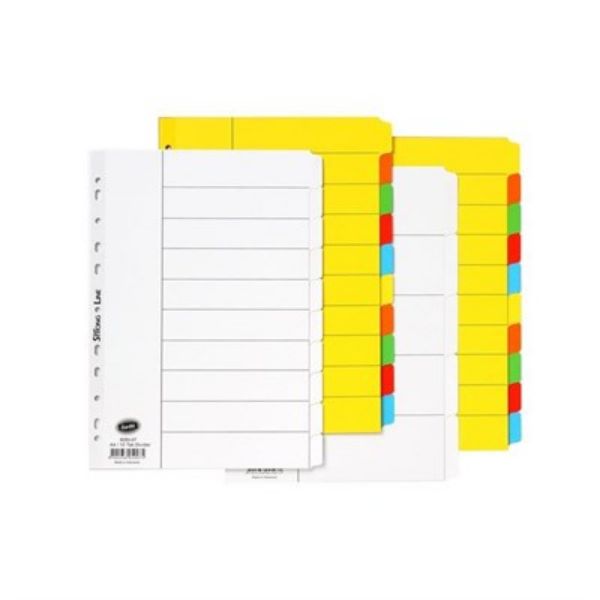Picture of BANTEX DIVIDERS 1-12 TAB MANILLA BRIGHT